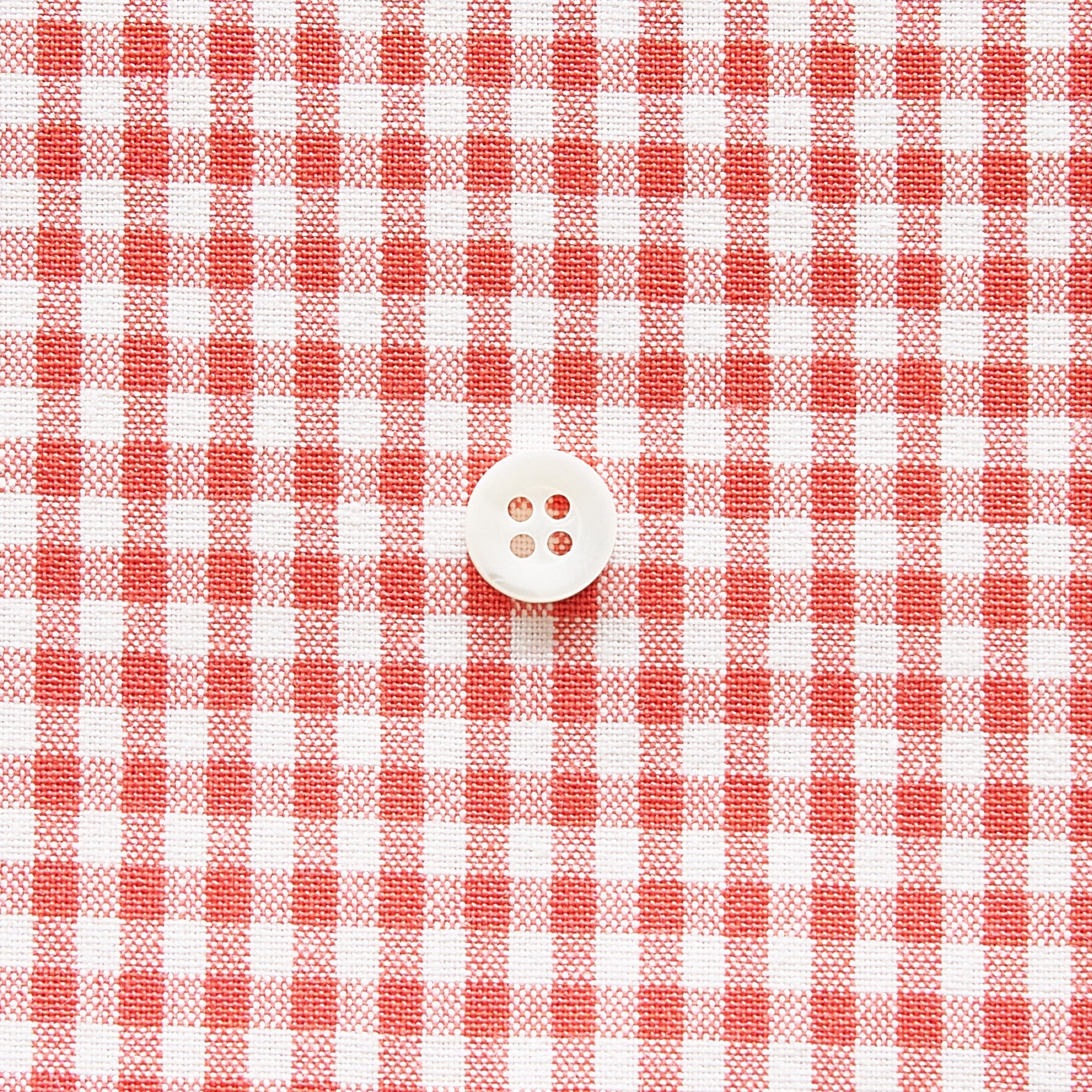 綿ポリ交織ダンガリー3mmギンガム#117 トマトレッド