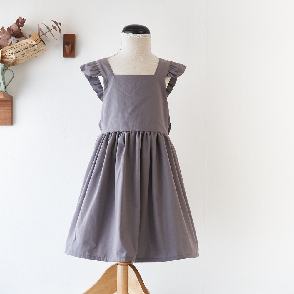 バックリボンフリルエプロン