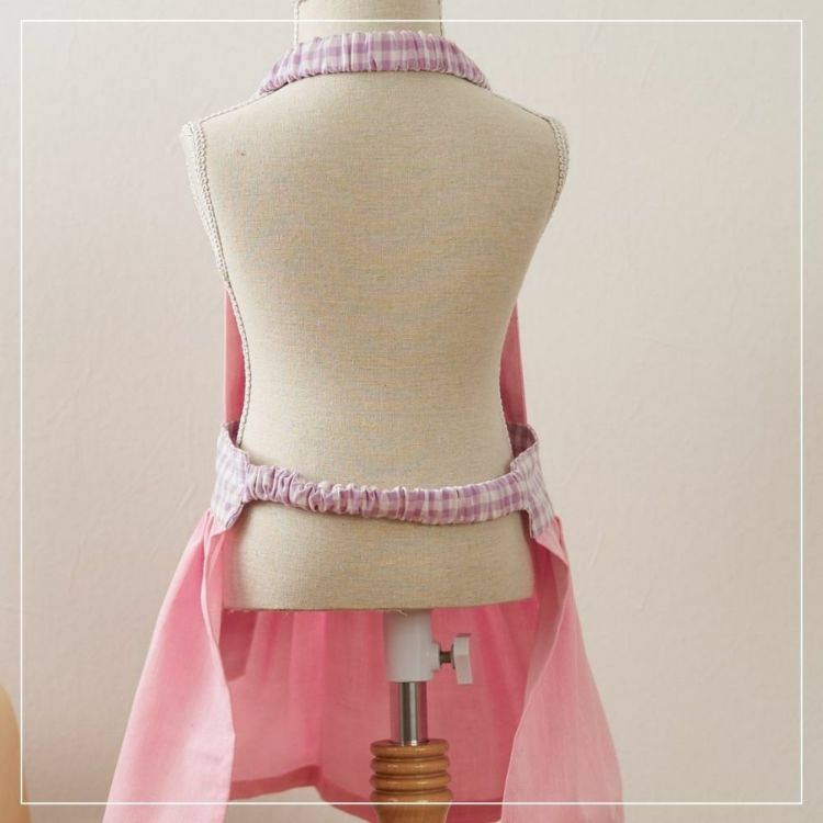 子供用ギャザーエプロンの型紙【商用利用可】メール便5個まで