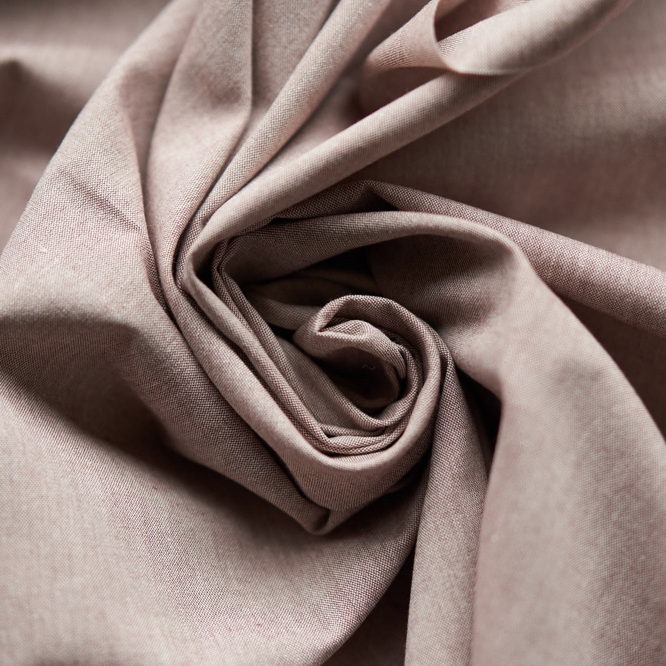 綿ポリ交織ソフトダンガリー#Eブラウン