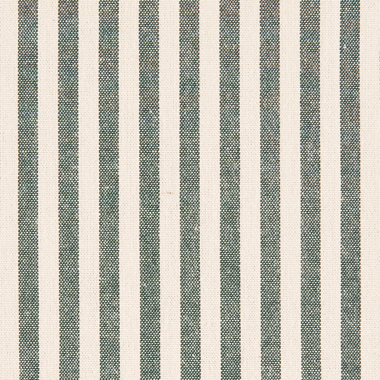 綿ポリ交織ソフトダンガリー5mmストライプ#Dグリーン