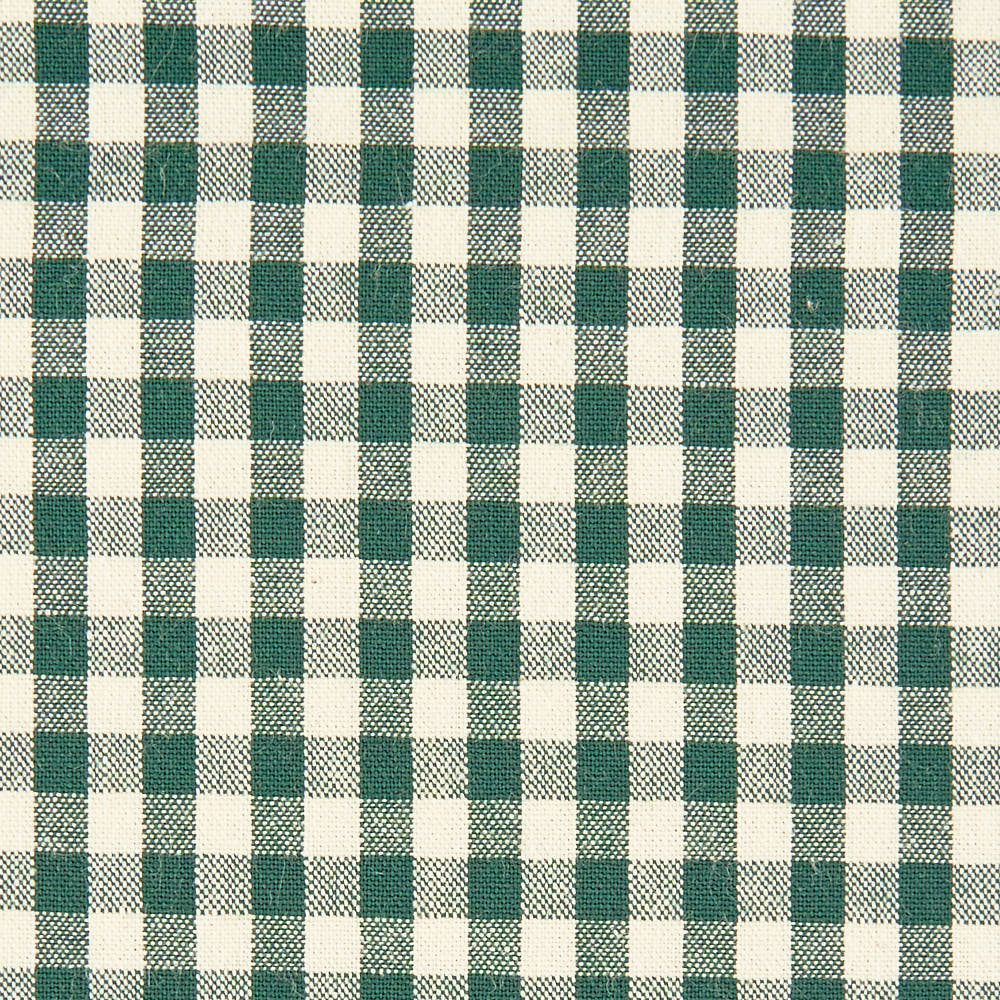 綿ポリ交織ソフトダンガリー5mmギンガムチェック#Dグリーン