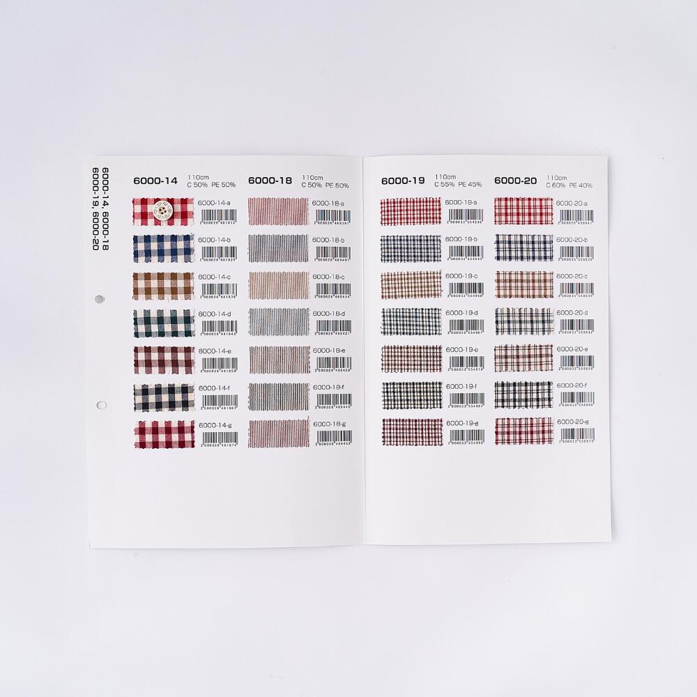 品番6000-14-18-19-20サンプル帳