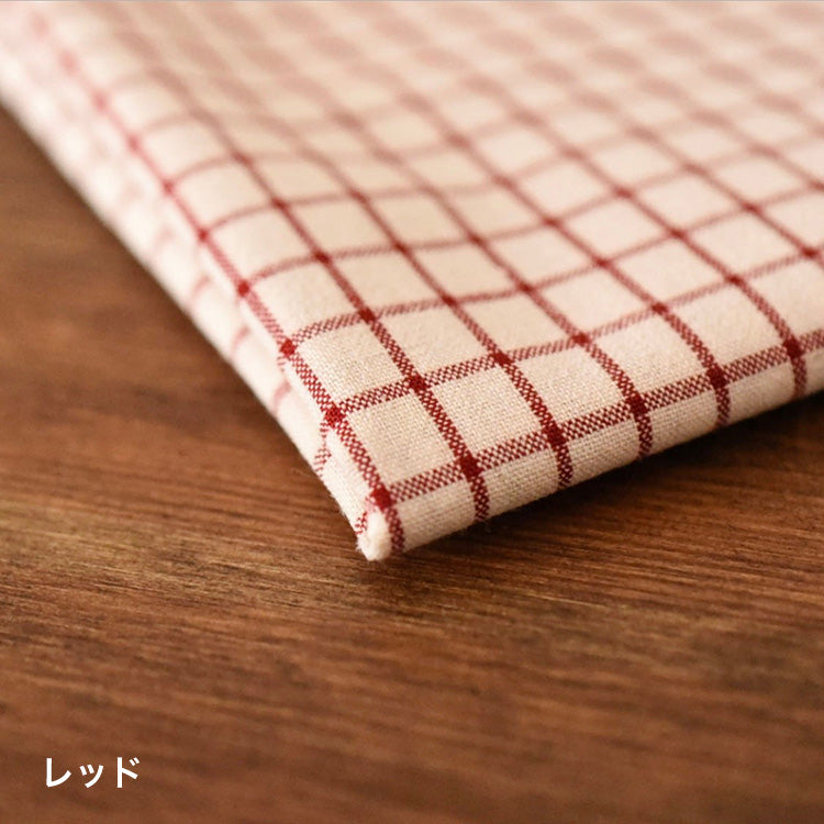 綿ポリ交織ソフトダンガリー ウィンドウチェック
