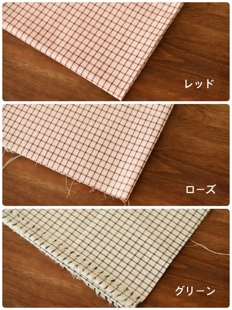 綿ポリ交織ソフトダンガリー ウィンドウチェック