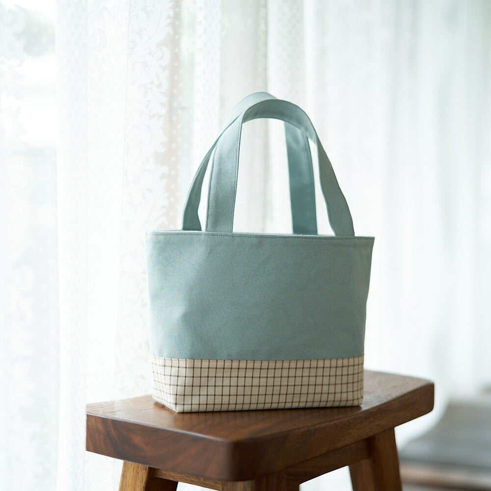 綿ポリ交織ソフトダンガリー ウィンドウチェック