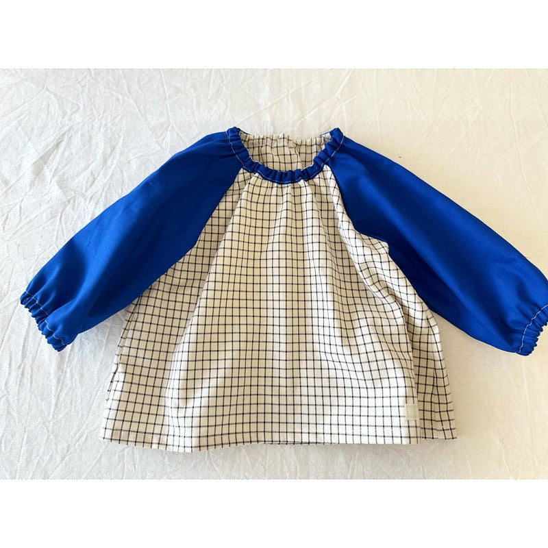 綿ポリ交織ソフトダンガリー ウィンドウチェック Instagram作品例 DLZLIlPzE3K#色_ネイビー