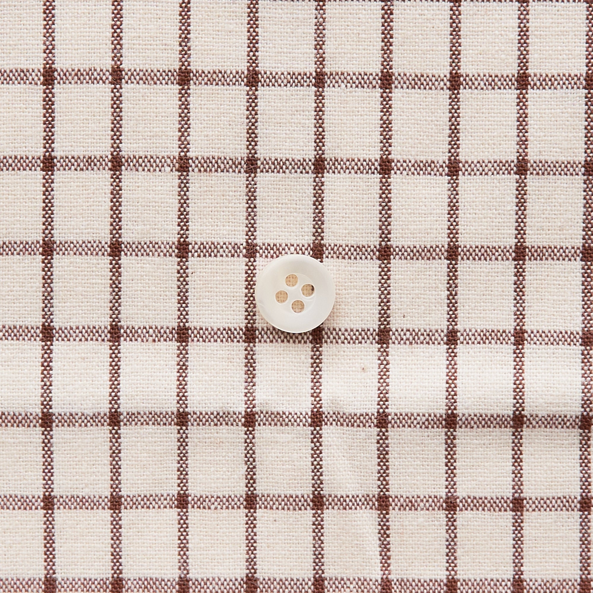 綿ポリ交織ソフトダンガリー#18ピンストライプ#E ブラウン