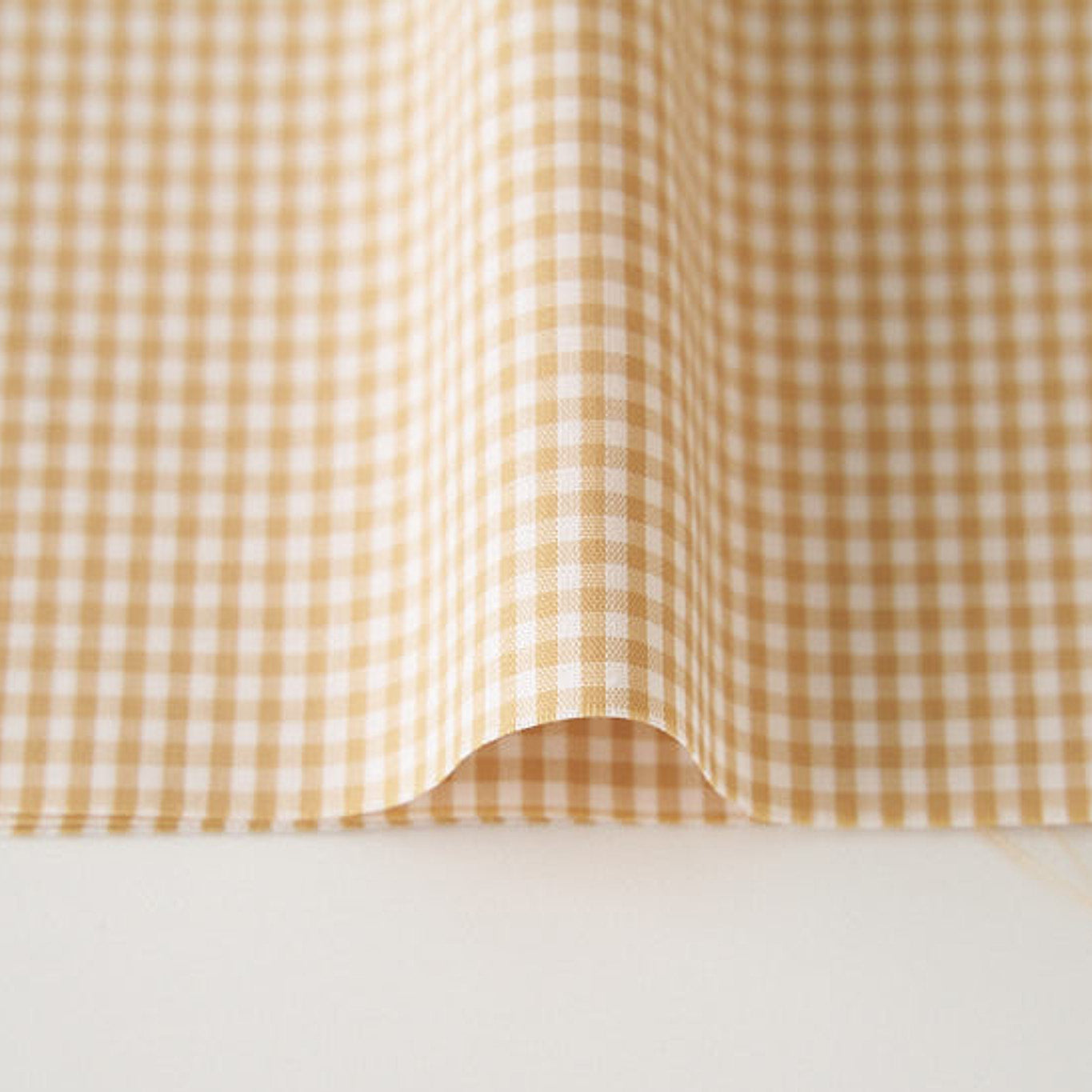 綿ポリ混紡ライトウェザー1.5mmギンガムチェック#Cクリーム