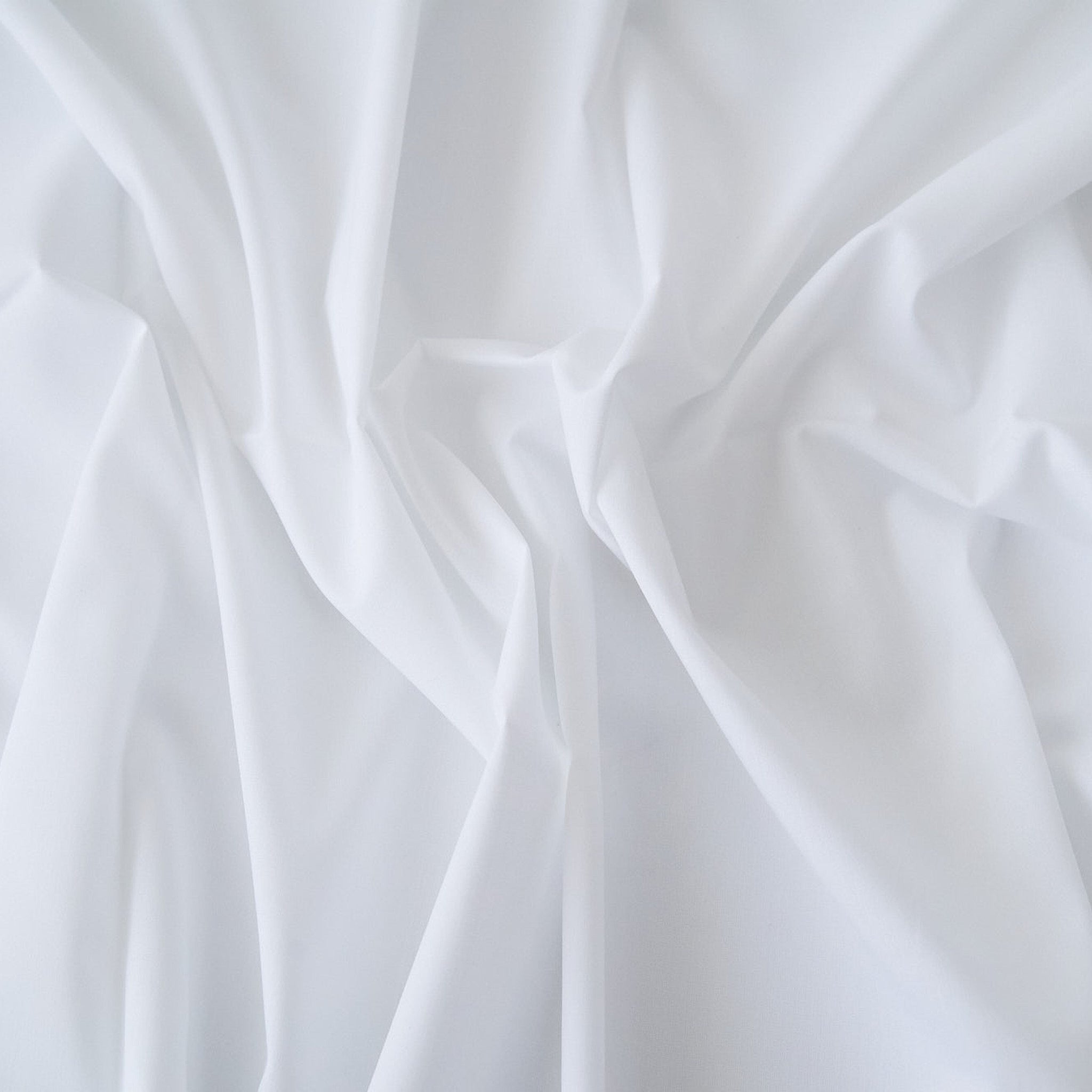 綿ポリ混紡ハーフダンガリー無地#100 ホワイト