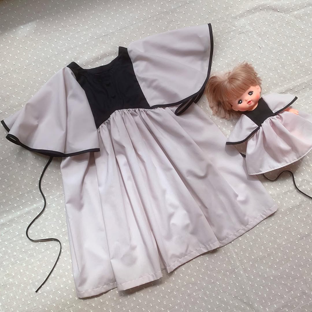綿ポリ ハーフダンガリー Instagram作品例 CwugCQUpm-A#色_ラテピンク