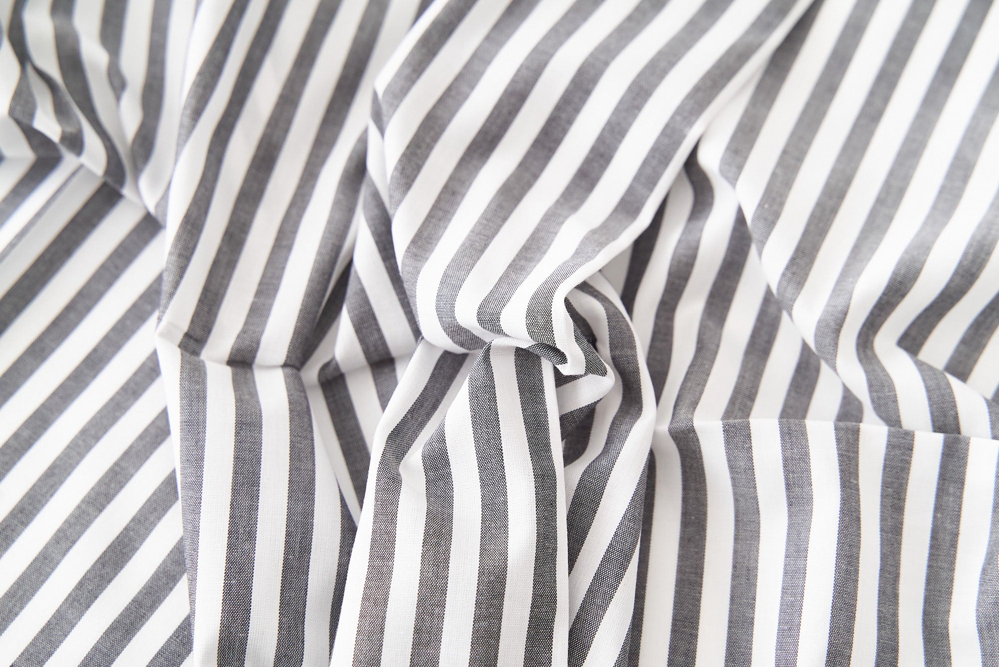 綿ポリ ハーフダンガリー ストライプ