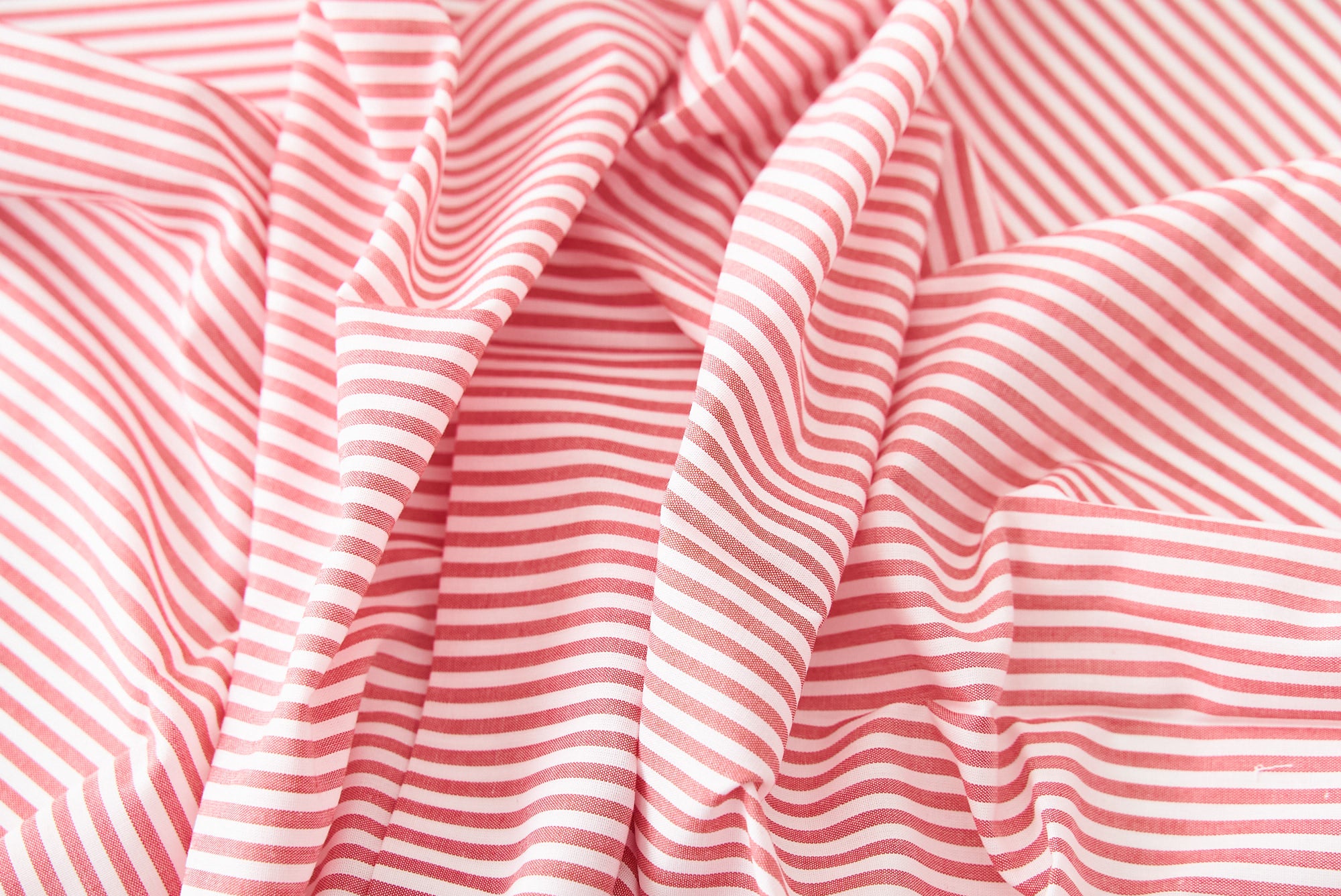 綿ポリ ハーフダンガリー ストライプ