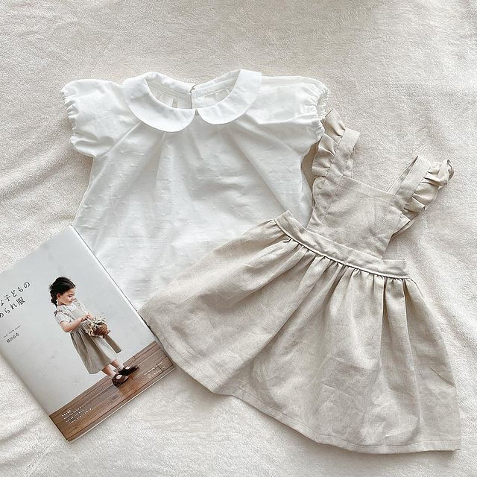 綿ポリソフトダンガリー織ドット#101 オフ白