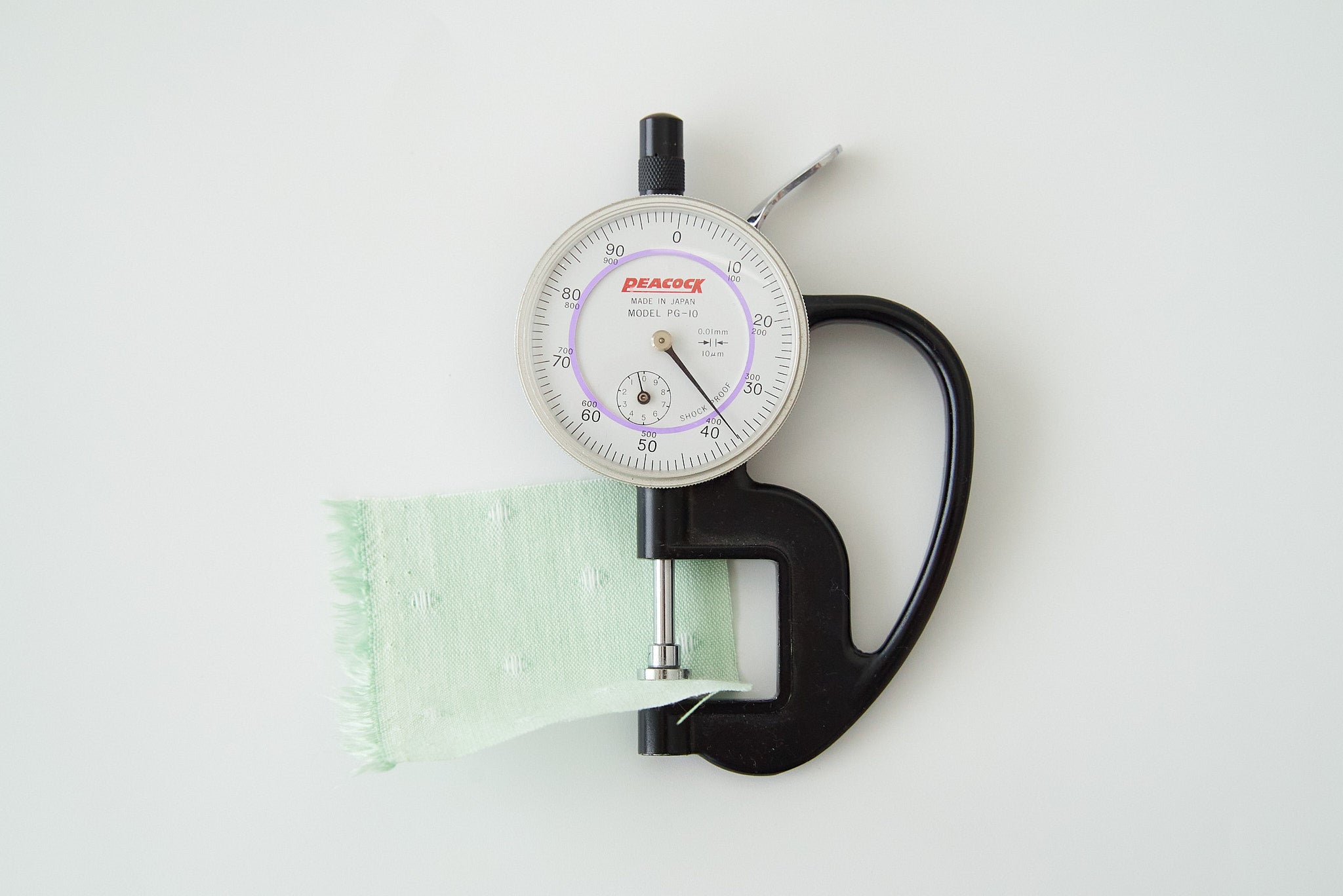 綿ポリソフトダンガリー織ドット#126 スプリンググリーン