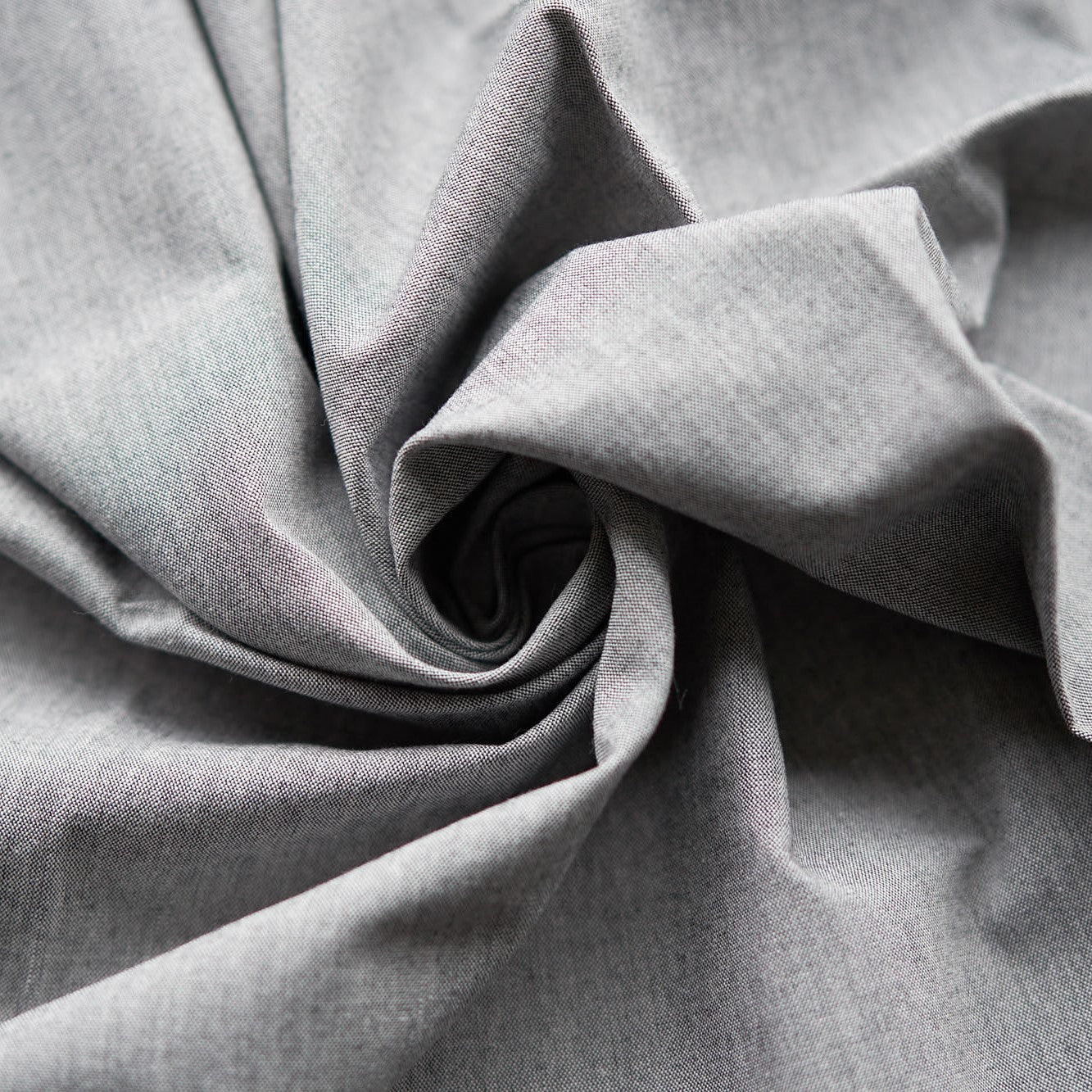 綿ポリ交織ソフトダンガリー#ブラック