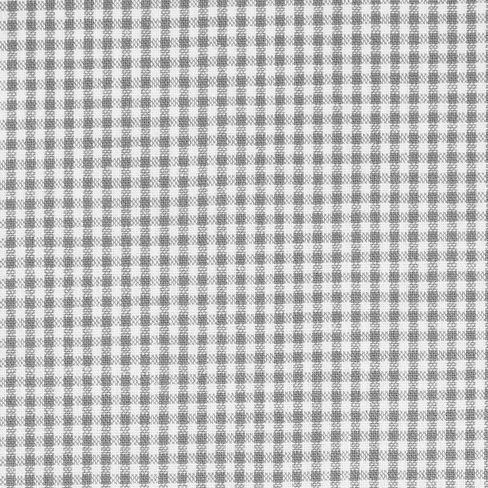 綿ポリ交織ソフトダンガリー1.5mmギンガムチェック#グレー