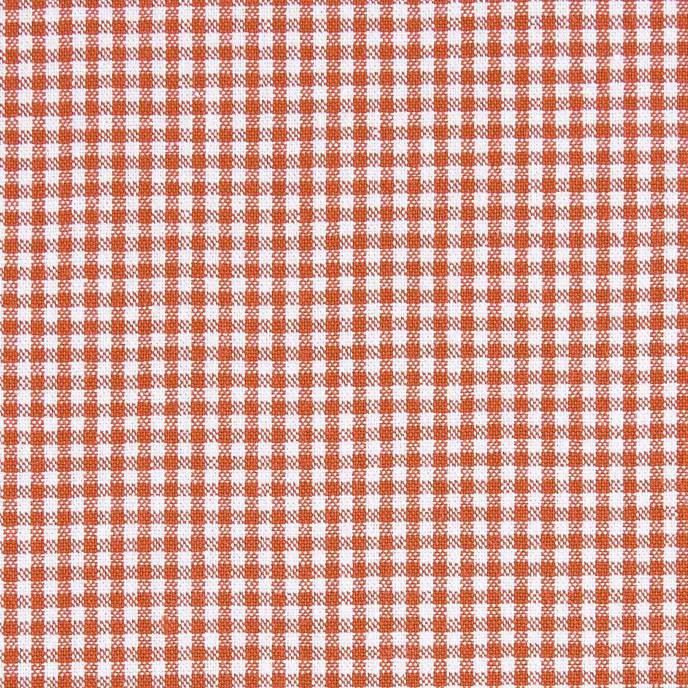 綿ポリ交織ソフトダンガリー1.5mmギンガムチェック#レッド