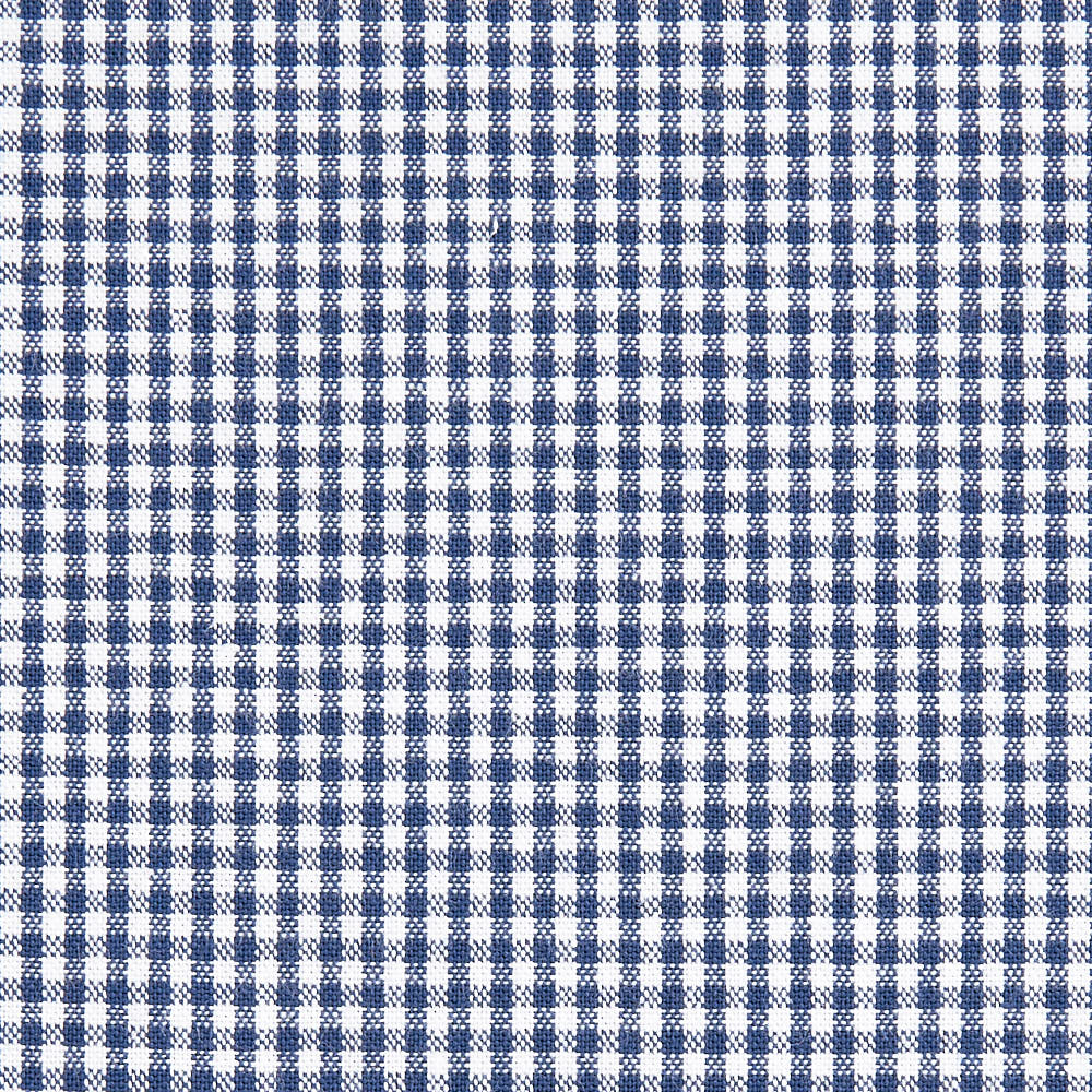 綿ポリ交織ソフトダンガリー1.5mmギンガムチェック#ネイビー