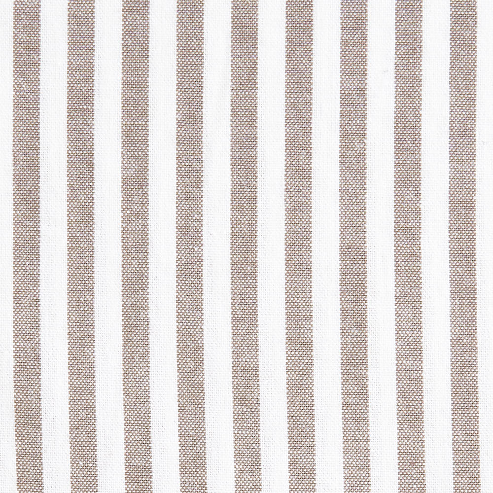 綿ポリ交織ソフトダンガリー5mmストライプ#アイボリー