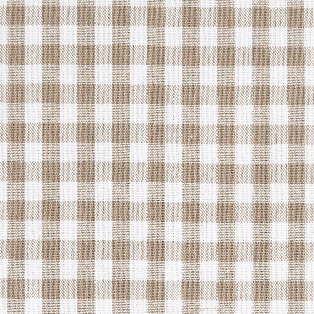 綿ポリ交織ソフトダンガリー5mmギンガムチェック#アイボリー