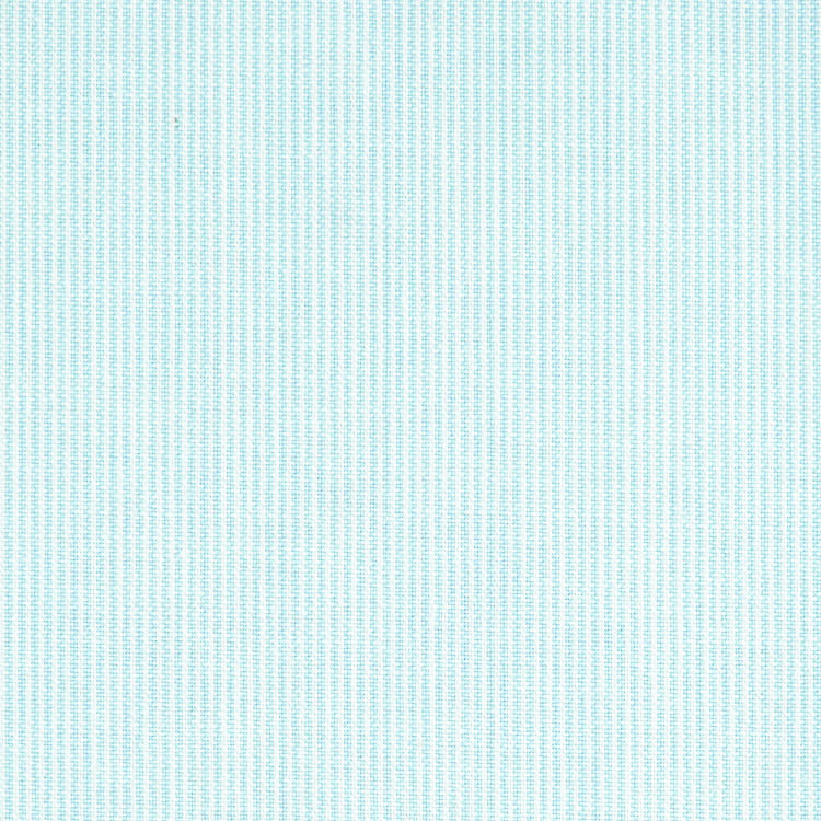 綿ポリ交織ソフトダンガリー#18ピンストライプ#124 アクアブルー