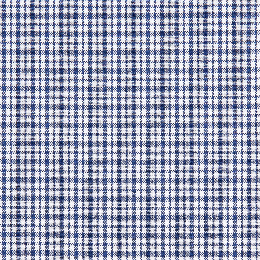 綿ポリ交織ソフトダンガリーNo.19チェック#ネイビー