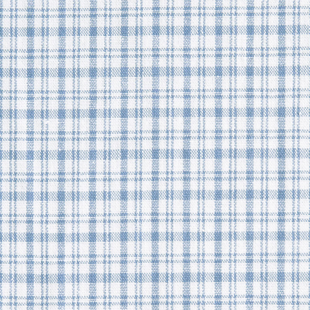 綿ポリ交織ソフトダンガリーNo.20チェック#Bみずいろ