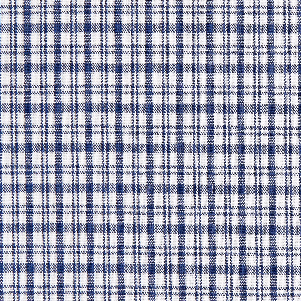 綿ポリ交織ソフトダンガリーNo.20チェック#ネイビー