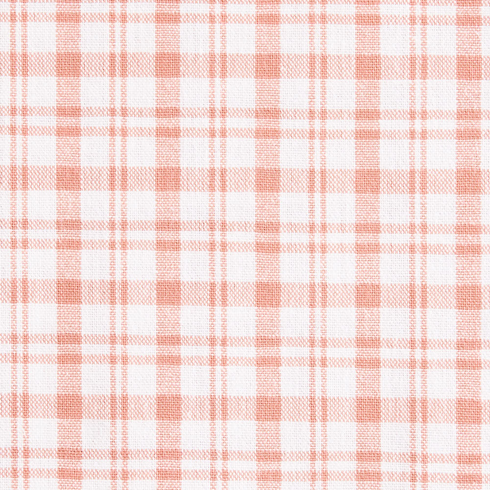 綿ポリ交織ソフトダンガリーNo.22チェック#Aサーモンピンク