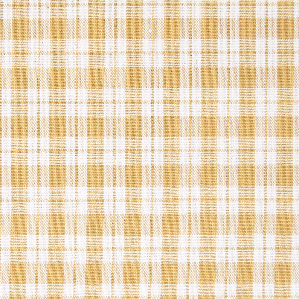 綿ポリ交織ソフトダンガリーNo.23チェック#Cペールイエロー