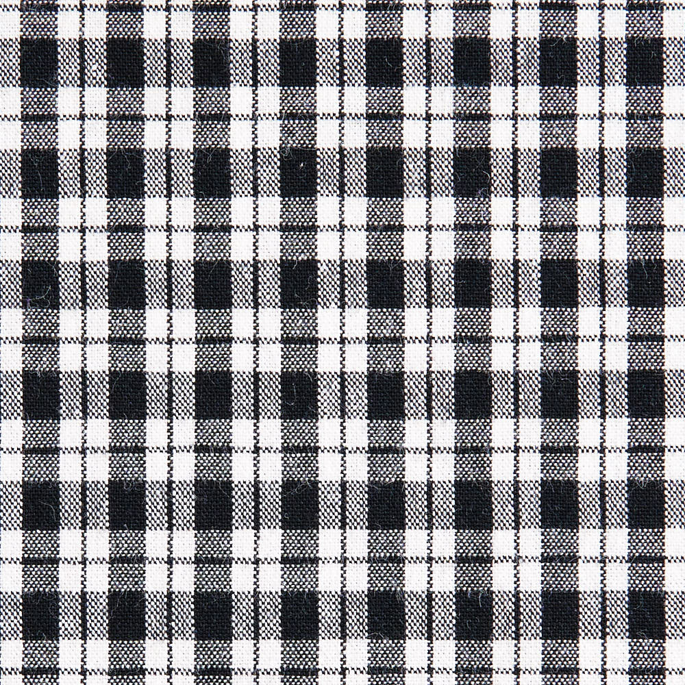 綿ポリ交織ソフトダンガリーNo.23チェック#ブラック