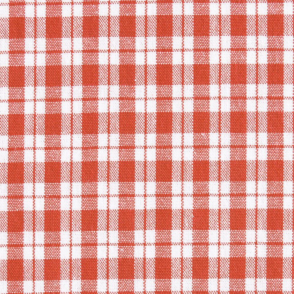 綿ポリ交織ソフトダンガリーNo.23チェック#レッド