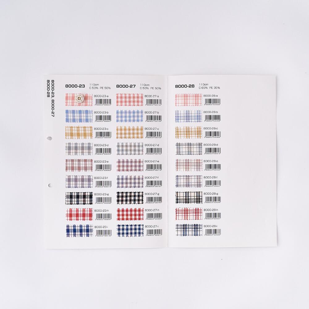 品番8000-23-27-28 全色揃ったサンプル帳