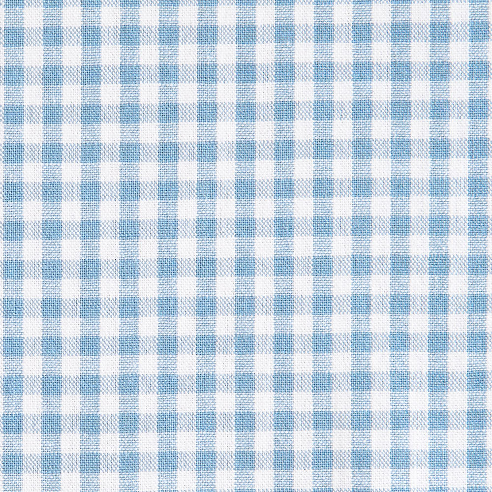 綿ポリ交織ソフトダンガリー3mmギンガムチェック#Bみずいろ