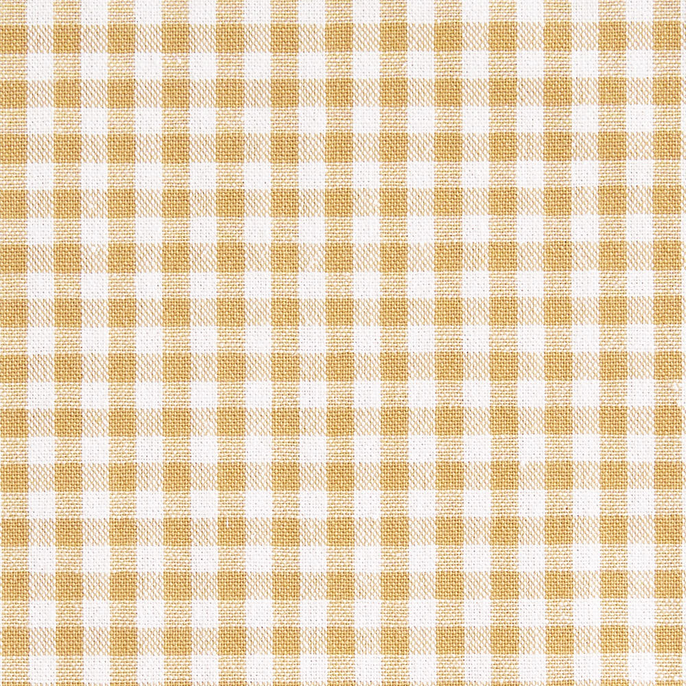 綿ポリ交織ソフトダンガリー3mmギンガムチェック#Cペールイエロー