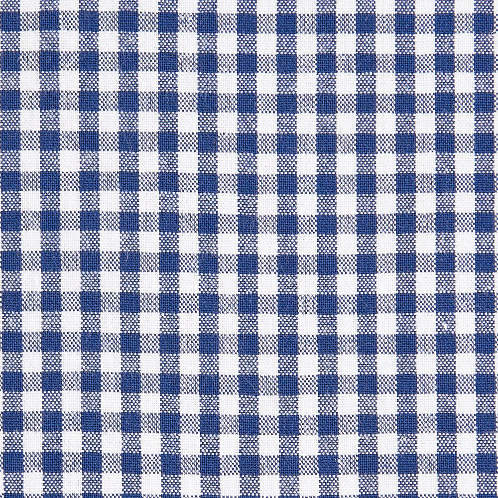 綿ポリ交織ソフトダンガリー3mmギンガムチェック#ネイビー