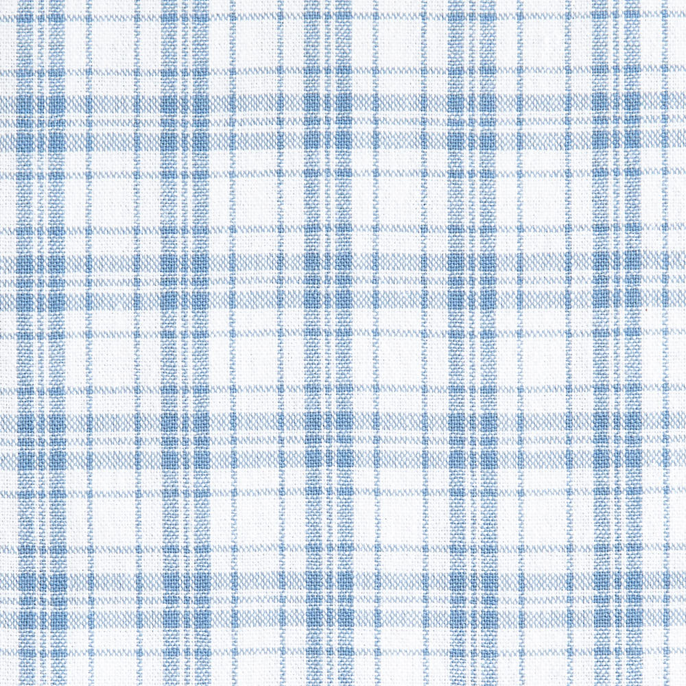 綿ポリ交織ソフトダンガリーNo.28チェック#Bみずいろ