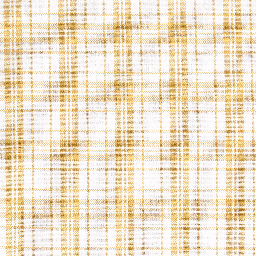 綿ポリ交織ソフトダンガリーNo.28チェック#Cペールイエロー