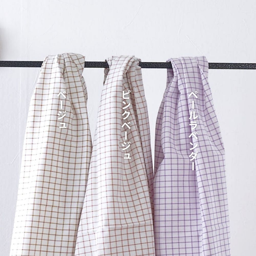 綿ポリ ソフトダンガリー ウィンドウチェック