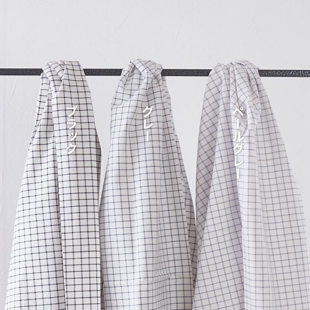 綿ポリ ソフトダンガリー ウィンドウチェック