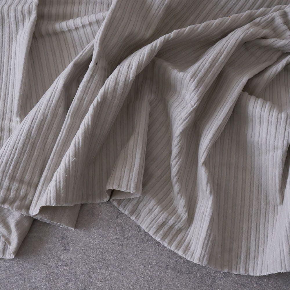 コットンストレッチ親子コーデュロイ#1ミルクティー