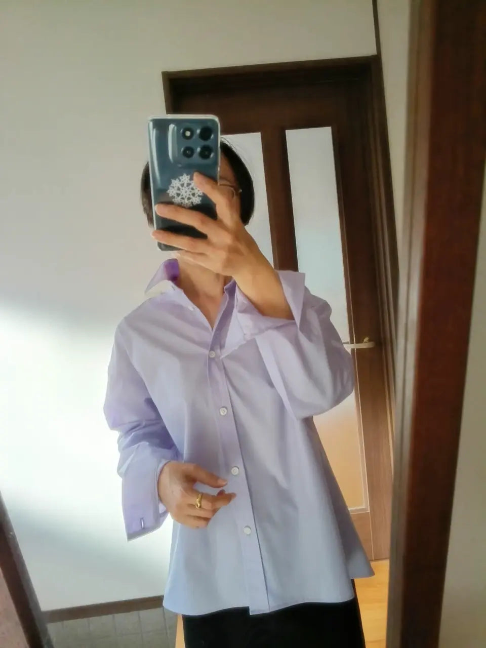 綿ポリ混紡ブロード#97 ラベンダー