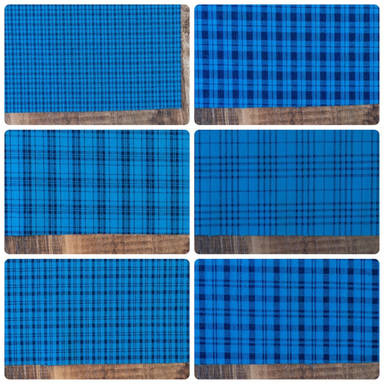 藍染風 綿ポリダンガリー 全柄サンプル 20cm×25cm 交織 平織【商用可能】