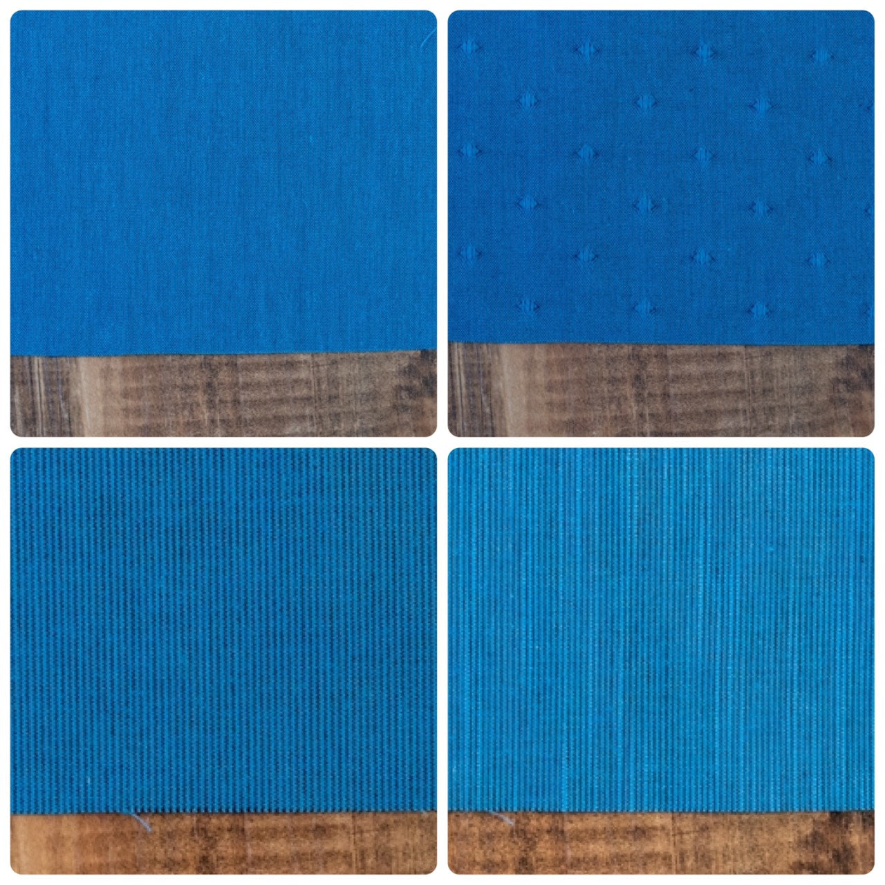 藍染風 綿ポリダンガリー 全柄サンプル 20cm×25cm 交織 平織【商用可能】