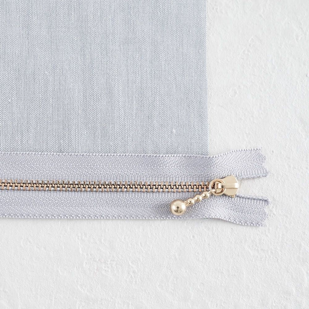 長さが選べる!玉付きファスナー ゴールド 12cm/20cm 全41色