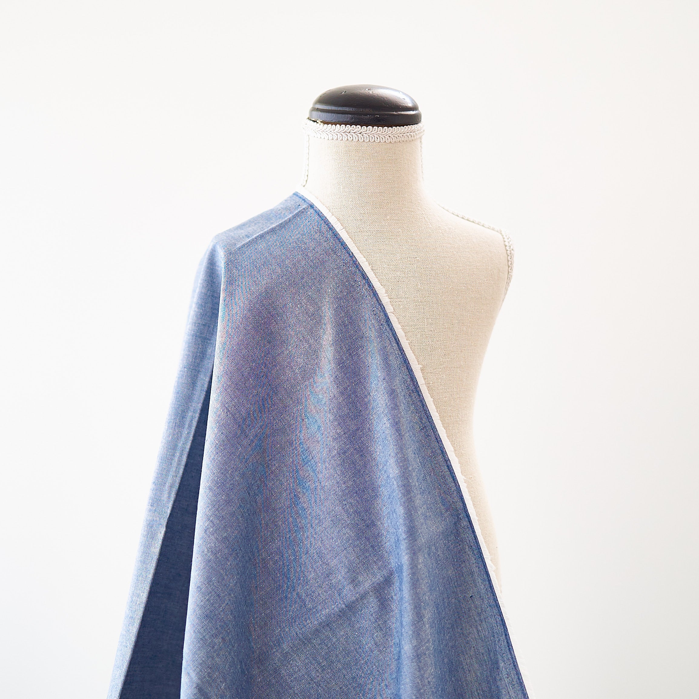 コットンダンガリー無地#Bネイビー