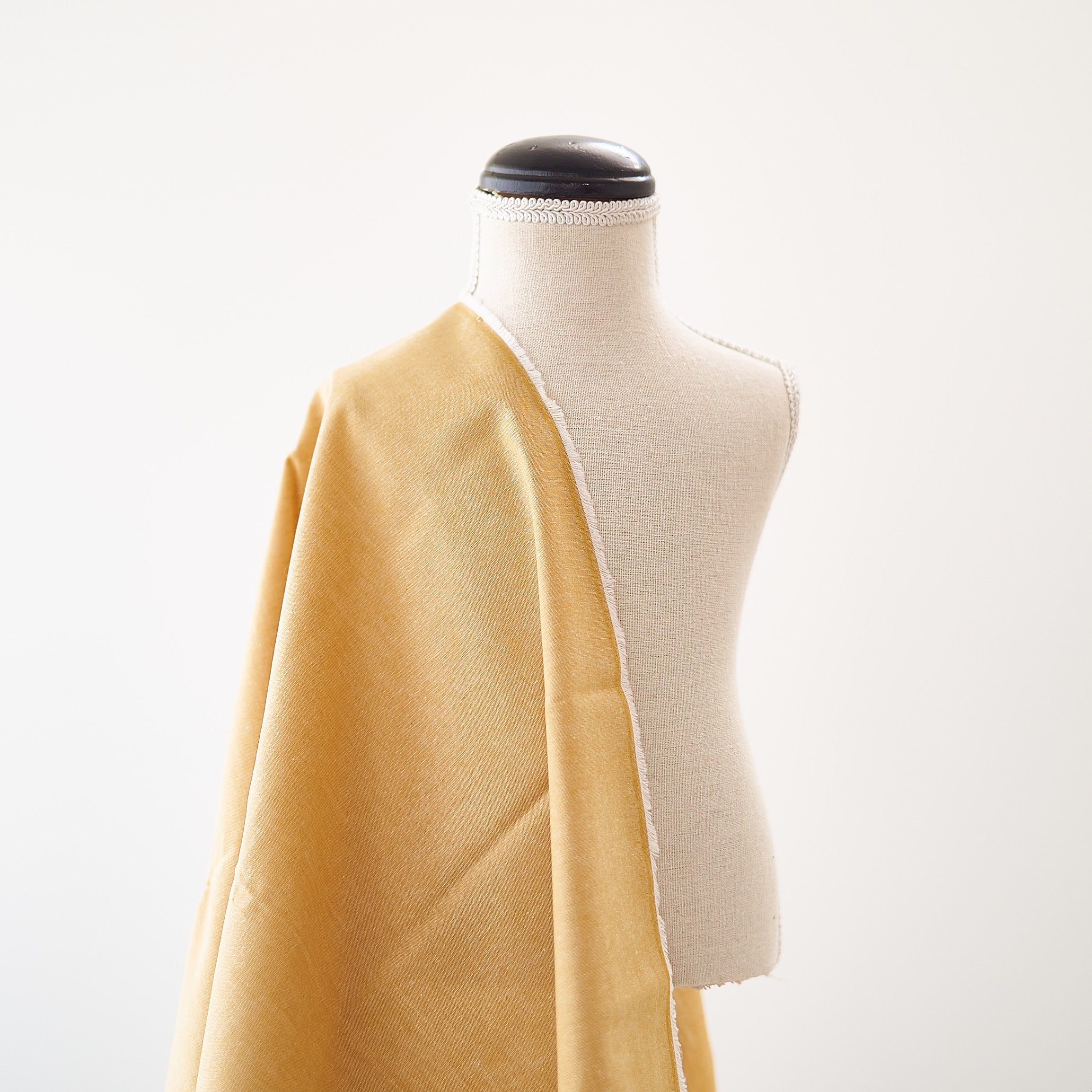 コットンダンガリー無地#Cマスタード