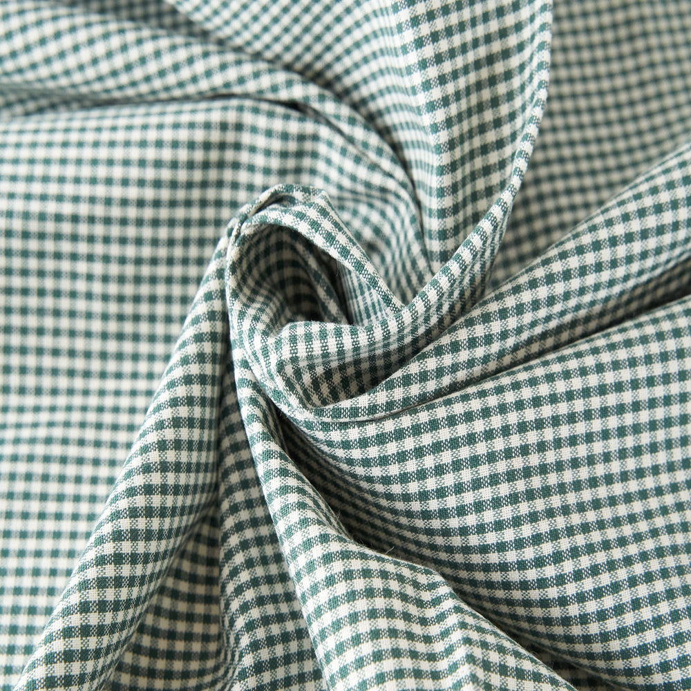 コットンダンガリー1.5mmギンガムチェック#Dグリーン