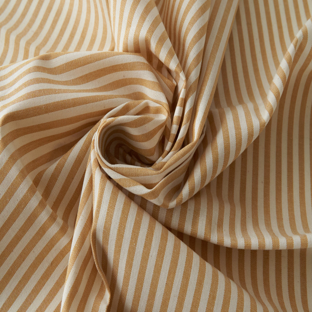 コットンダンガリー5mmストライプ#Cマスタード